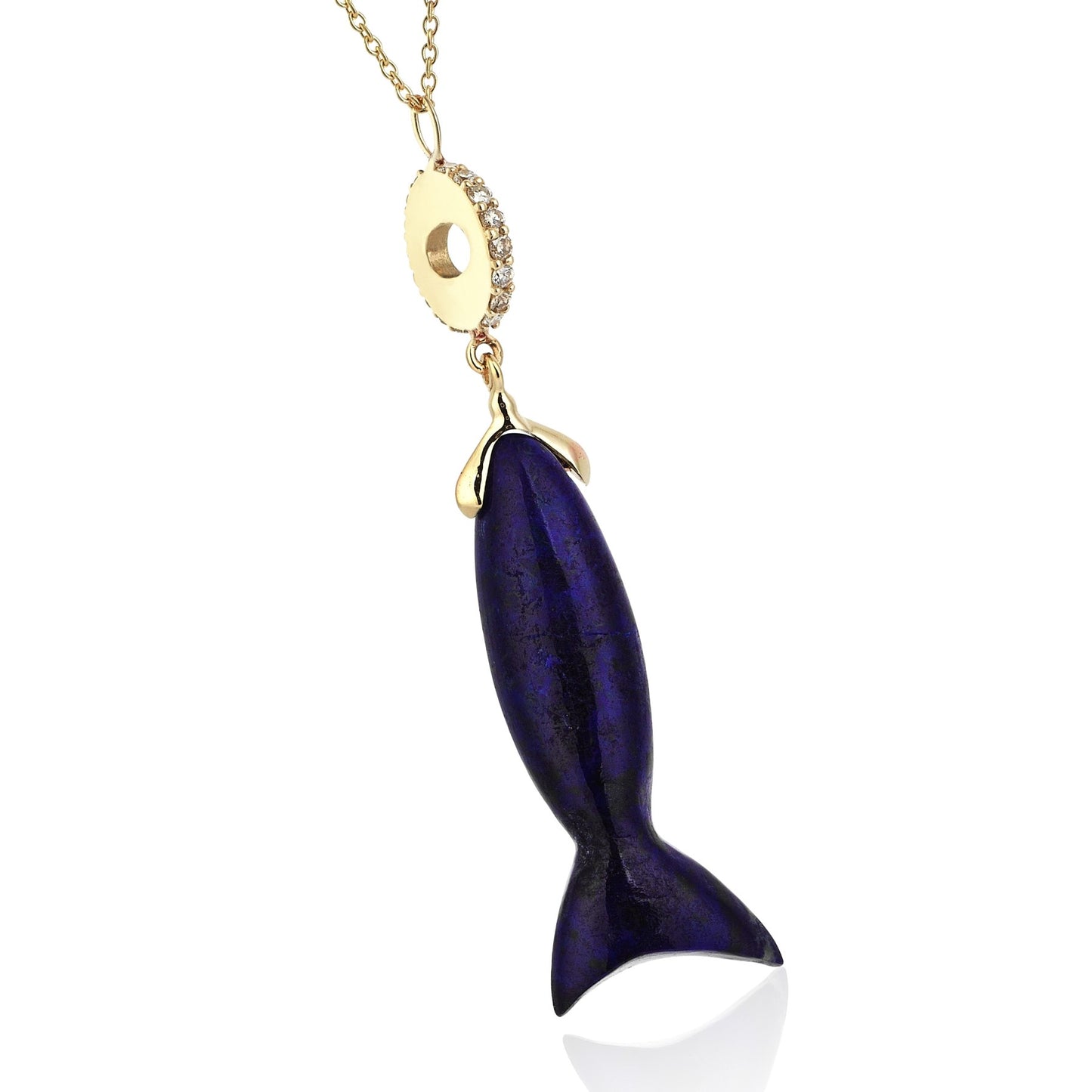 Lapis Lazuli Fish Necklace